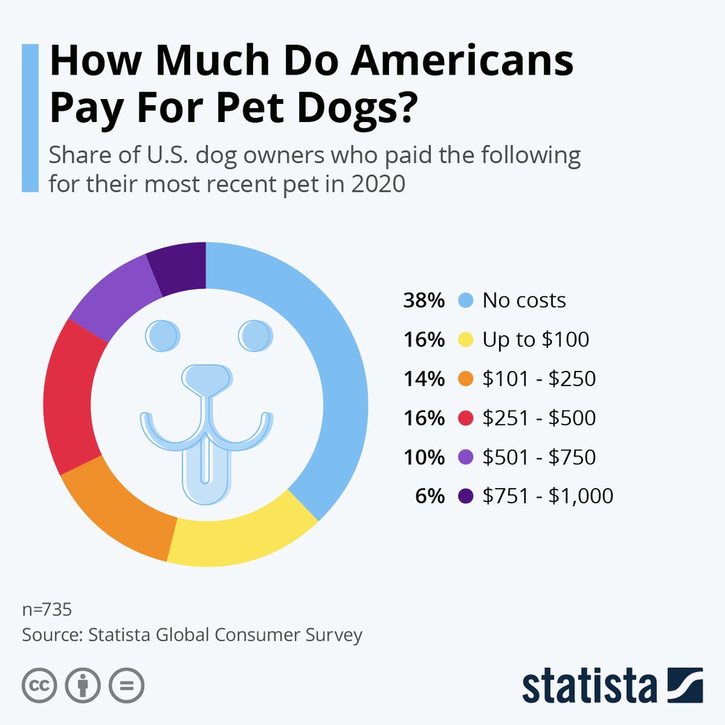 Indústria de pets nos Estados Unidos. Foto: Statista